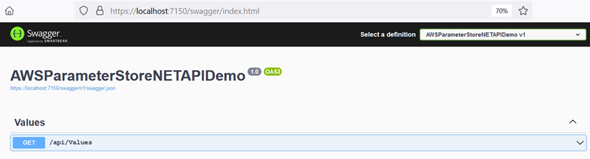 How to access parameters from AWS Systems Manager Parameter store in .NET 6 Web API
